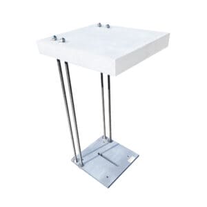 AMTS Parapet Mount with flat plate for Total Station (with roof)