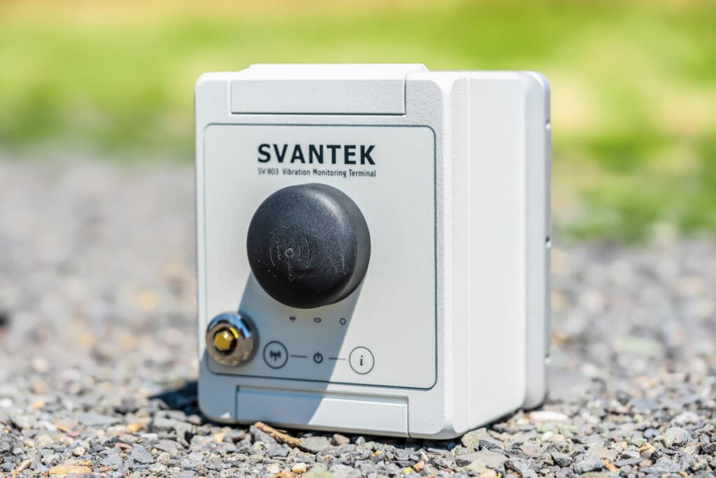 image of Svantek SV 803 vibration monitoring equipment